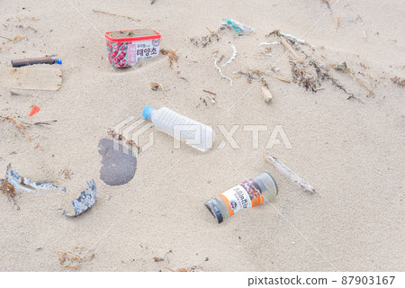 Marine debris that has washed away 87903167