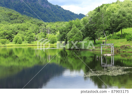 Kagamiike and Mt. Togakushi (summer) 87903175