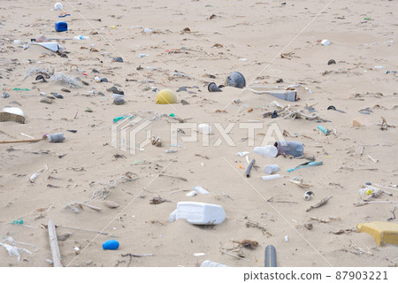 Marine debris that has washed away 87903221