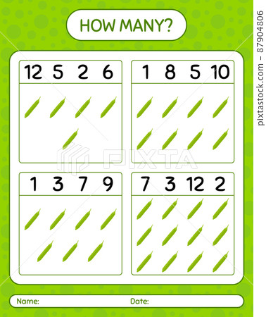 How many counting game with petai. worksheet for preschool kids, kids activity sheet, printable worksheet How many counting game with petai. worksheet for preschool kids, kids activity sheet, printable worksheet 87904806