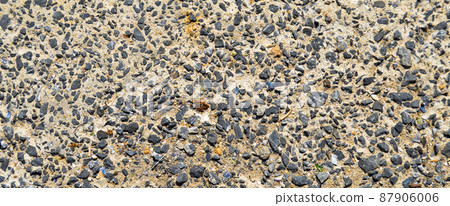 Grunge blue pebble concrete cement floor texture background Grunge blue pebble concrete cement floor texture background 87906006