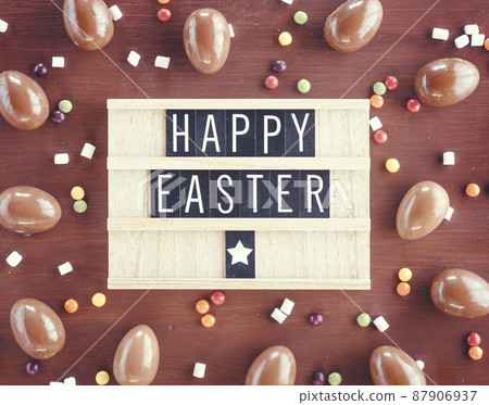 Easter holiday background. 87906937