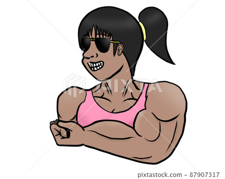 馬尾辮大男子主義_Brown_Left 87907317