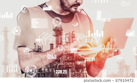 Future factory plant and inventive energy industry concept Future factory plant and inventive energy industry concept 87910472