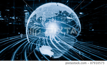 Smart transportation in tacit futuristic city with online traffic control system 87910573