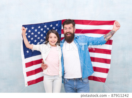 Patriotic family. Independence day is chance for family 87911242