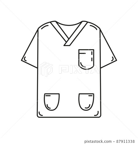 Black and white medical doodle element_36 87911338