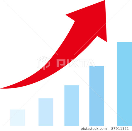 Illustration material Company Performance Financial status Stock price UP Nikkei NY Dow Illustration material Company Performance Financial status Stock price UP Nikkei NY Dow 87911521