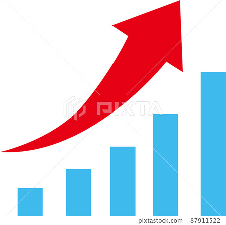 插圖材料公司業績財務狀況股票價格UP Nikkei NY Dow 87911522
