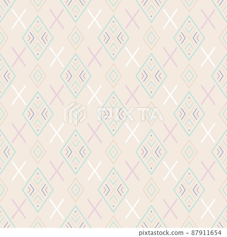Seamless geometric abstract pattern. 87911654