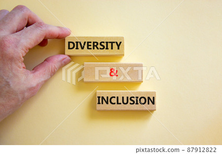 D and I, Diversity and inclusion symbol. Concept words D and I, diversity and inclusion on blocks on beautiful white table white background. Business, D and I, diversity and inclusion concept. D and I, Diversity and inclusion symbol. Concept words D and I, diversity and inclusion on blocks on beautiful white table white background. Business, D and I, diversity and inclusion concept. 87912822