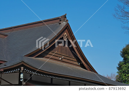 定憲寺正殿屋頂(3月) 定憲寺正殿屋頂(3月) 87913692