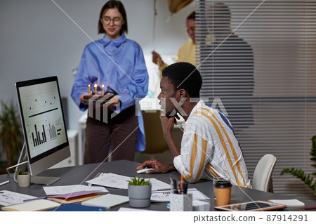 Birthday Surprise in Office 87914291