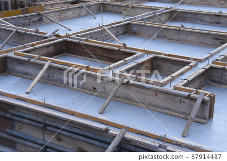 Foundation construction of housing construction 87914487