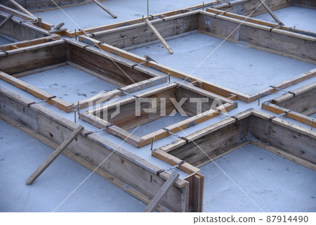 Foundation construction of housing construction 87914490