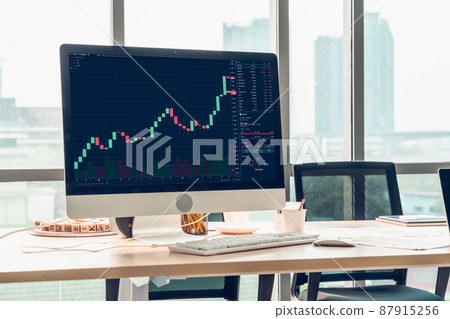 Stock market data chart analysis by ingenious computer software Stock market data chart analysis by ingenious computer software 87915256