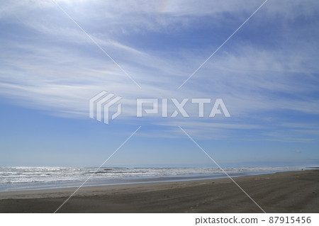 海、海灘、藍天和雲彩 海、海灘、藍天和雲彩 87915456