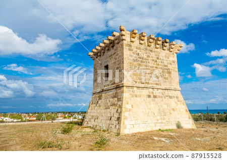 Medieval venetian tower of Regina, Pervolia, Larnaca, Cyprus 87915528