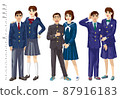 Tall girls high school students 87916183