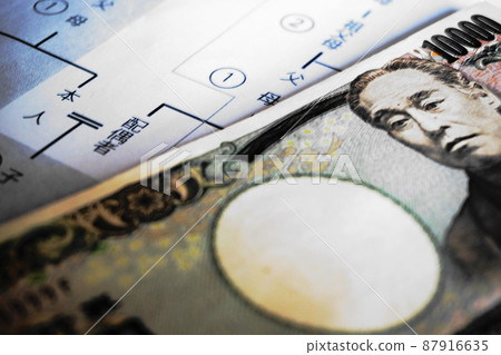 平等父地圖，平等父地圖上放置的10,000日元鈔票，繼承圖像 87916635