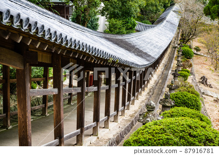 岡山縣岡山市吉備津神社-走廊- 岡山縣岡山市吉備津神社-走廊- 87916781