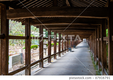 岡山縣岡山市吉備津神社-走廊- 87916791