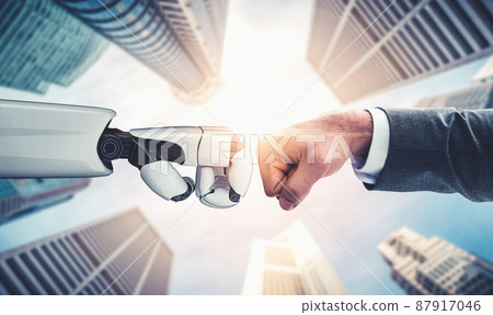 Future artificial intelligence and machine learning for AI droid robot or cyborg Future artificial intelligence and machine learning for AI droid robot or cyborg 87917046
