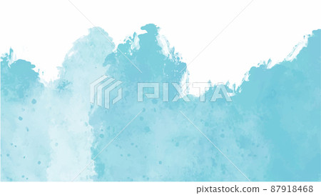 Blue watercolor background for your design, watercolor background concept, vector. 87918468