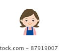 Smiling young woman upper body 87919007