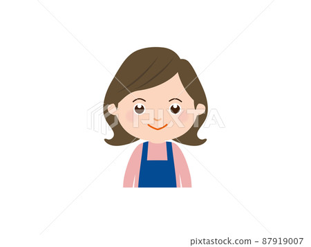 微笑的年輕女子上身 87919007