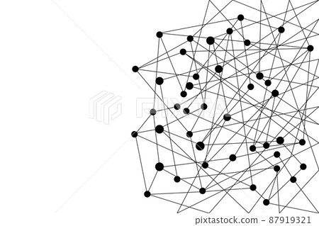 vector connecting dots and lines. - Stock Illustration [87919321] - PIXTA