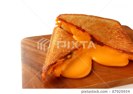 烤芝士三明治芝士熱三明治 烤芝士三明治芝士熱三明治 87920934