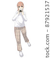 Girl with kashiwa mochi 87921537