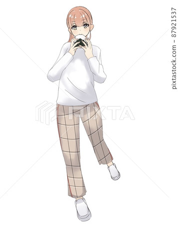 Girl with kashiwa mochi Girl with kashiwa mochi 87921537