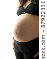 Pregnant woman stomach 87922331