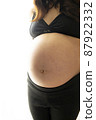 Pregnant woman stomach 87922332