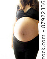 Pregnant woman stomach 87922336