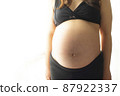 Pregnant woman stomach 87922337