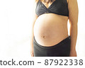 Pregnant woman stomach 87922338