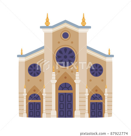 Turkey Building as Topkapi Palace and Attraction Place Vector Illustration 87922774