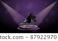 Grand piano on stage 87922970