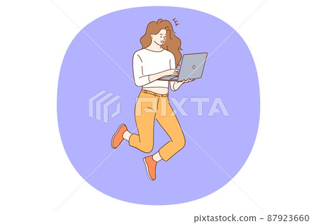 Freelance work and remote work concept 87923660