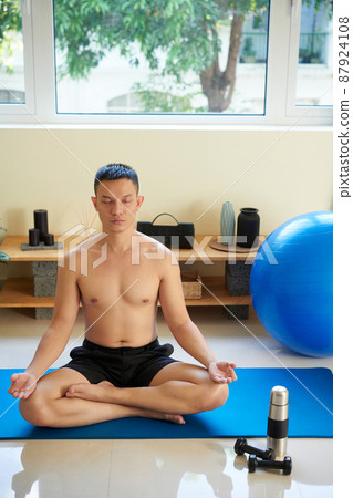 Man Relaxing After Workout 87924108