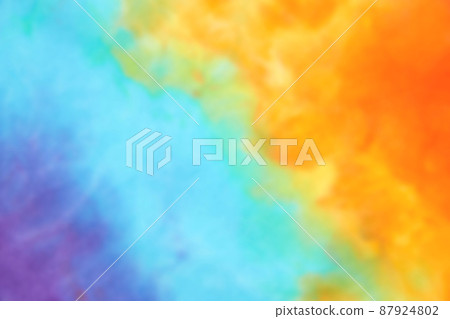 Blurred abstract tie dye multicolor fabric cloth pattern texture Blurred abstract tie dye multicolor fabric cloth pattern texture 87924802