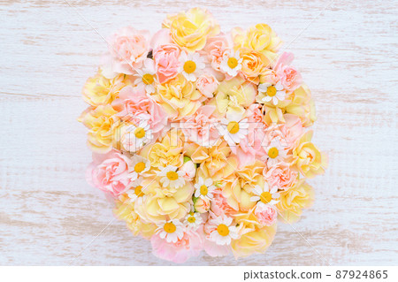 Pastel carnation box flower background 87924865
