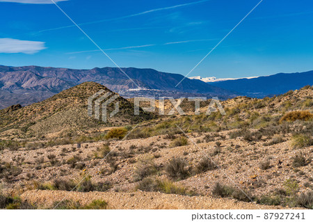 Tabernas desert, Desierto de Tabernas near Almeria, andalusia region, Spain 87927241