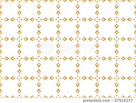The geometric pattern with lines. Seamless vector background. White and gold texture. Graphic modern pattern. Simple lattice graphic design 87928357