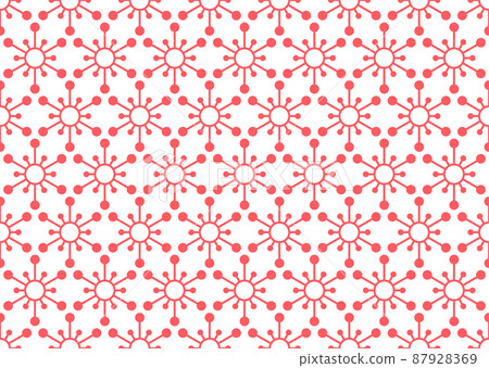 Flower geometric pattern. Seamless vector background. White and pink ornament. Ornament for fabric, wallpaper, packaging. Decorative print Flower geometric pattern. Seamless vector background. White and pink ornament. Ornament for fabric, wallpaper, packaging. Decorative print 87928369