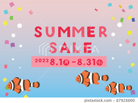 SUMMER SALE illustration template 87928800