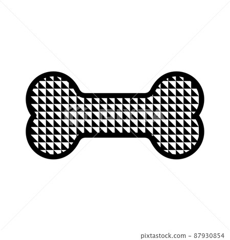 dog bone vector icon logo triangle pattern french bulldog puppy symbol isolated illustration 87930854